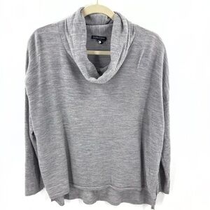 Eileen Fisher Merino Wool Sweater Womens Large Cowl Neck Boxy Minimalist Capsule